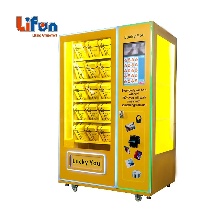 Zonder hoofd cafetaria Cater Coin And Bill Operated Mystery Box Game Vending Machine Customized Lucky  Box Vending Game Machine For Sale - Buy Lucky Box Vending Machine,Vending  Game Machine,Coin And Bill Operated Mystery Box Game Vending