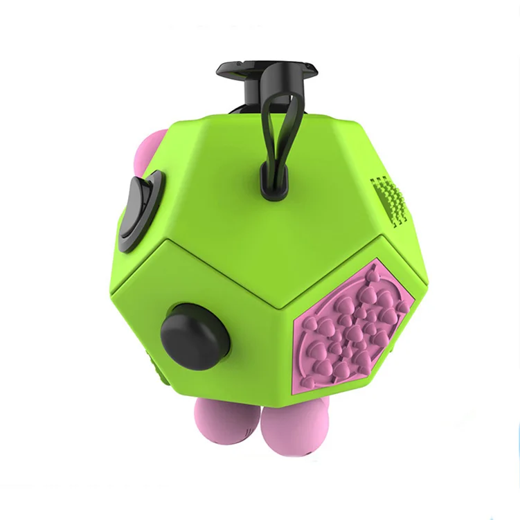 Оптовая продажа с фабрики по низкой цене 12 Сторон, игрушка для снятия стресса в беспокойная игрушка для декомпрессии Непоседа куб игрушка