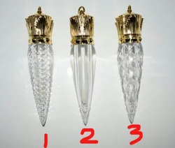 Пустая жидкая туба для блеска для губ Queen Gold Crown, 1 мл, 2 мл, 4 мл, многоразовые бутылки для инструментов для макияжа