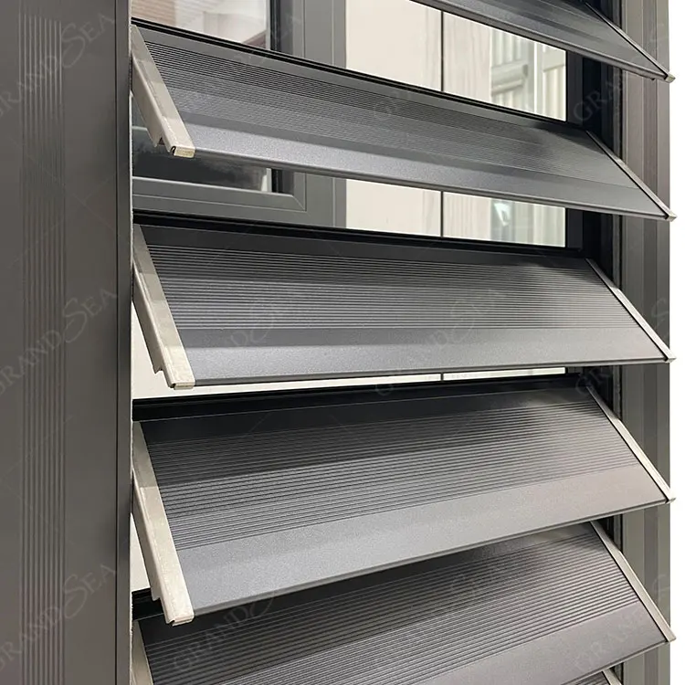 Modern Jalousie Window Glass Prices Aluminum Frame Adjustable Glass Louver Windows Aluminium Louvre Shutter Window
