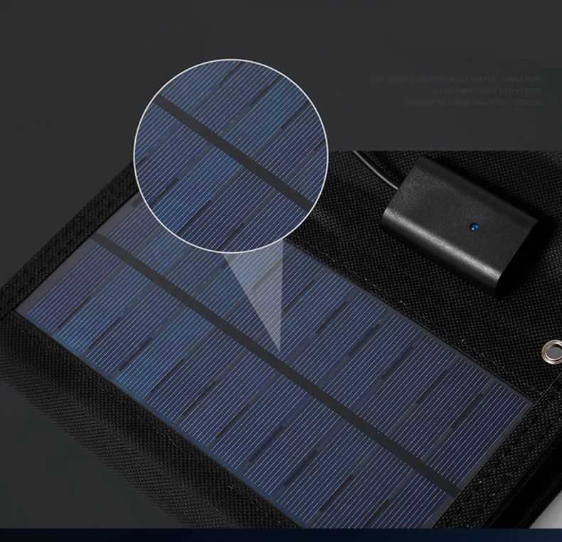 Zyouc SPF081 US Stock 60W 21% Efficient Portable Foldable Solar Panel with USB 5V Charger Mini Outdoor Black/Camouflage