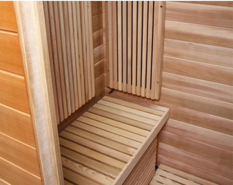 Modern Design Mini Infrared Sauna Room Solid Hemlock Wood Indoor Massage Hidden Cam for Apartment Use