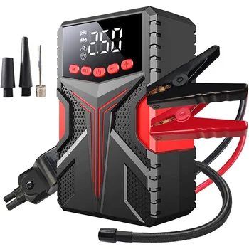 High Capacity 29600mWh Powerbank Factory Strength and Efficiency Multifunctional Jump Starter with Built-In Air Pump and Cables