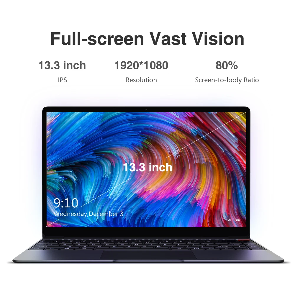 CHUWI AeroBook Pro 13.3 1920*1080 IPS Screen Intel Core m3-8100Y 8GB RAM  256GB SSD Win10 Slim Laptop with Backlit Keyboard| Alibaba.com