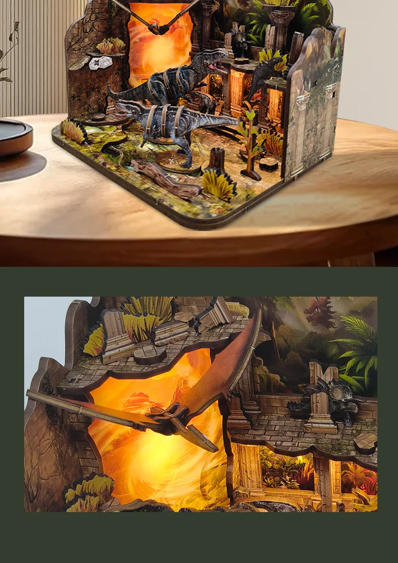 product bakery doll house 3d wooden puzzle  book nook eco friendly diy miniature toys for home decoration-5