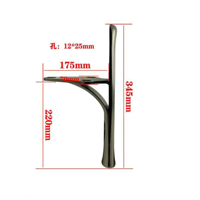 New arrival 16 inch 24 inch height table chair leg Dia.38mmx22mm extra large tube legs