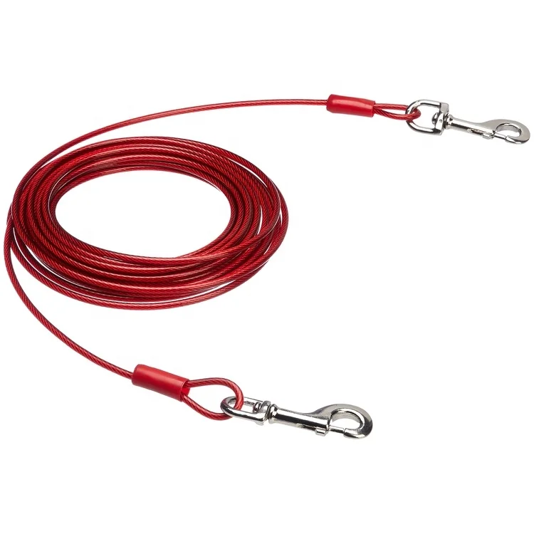 Dog Running Walking Training Hiking Large Dog Tie Out Cables Rope Cable
