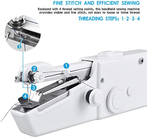 Бытовая швейная машина Мини Ручной портативный мини-швейной машины