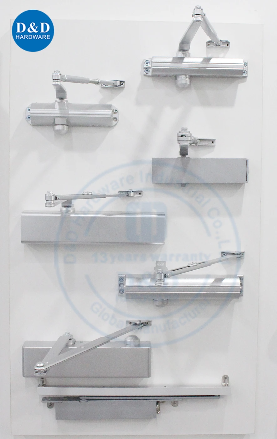 UL Aluminum BC Function 40-150KG Fire Rated 3 Hours Door Closer for Heavy Outside Door