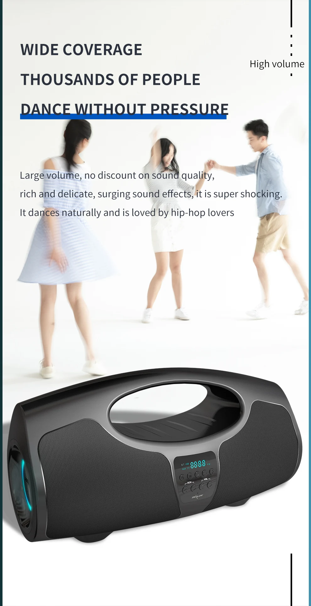 Speaker Karaoke Family KTV Portable Bluetooth Speaker 20W ZEALOT P1