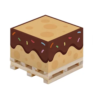 Factory Direct Sales of Custom Logo Exquisite Paper Bricks with Self-Adhesive Feature Simple Wooden Trays