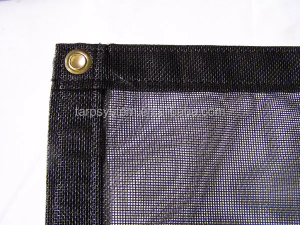  Lona de camión volquete para remolque de volquete y camión,  sistema de lona de malla resistente, resistente a desgarros y rasgaduras,  lona negra con ojales, bolsillo de 6 pulgadas y cincha