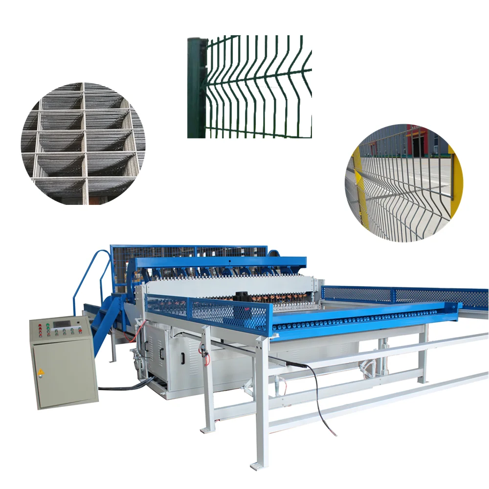 Hebei Sade Factory's Automatic 3D Reinforced Fence Mesh Welding Machine Featuring Core Motor & Gear Components PLC Integration
