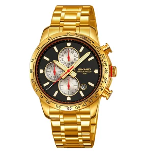 SKMEI Customized Logo 9376 Men's Fashion Quartz Watches 3ATM Waterproof Business Available Wholesale with Discounts for Gifts