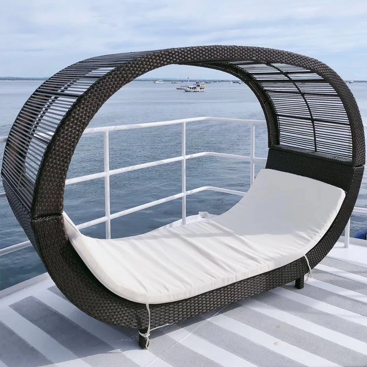 oval sun lounger