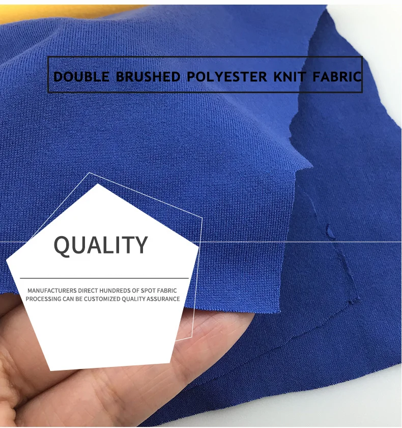 Wingtex Custom Polyester 95 Spandex 5 Spandex Double Solid Brushed