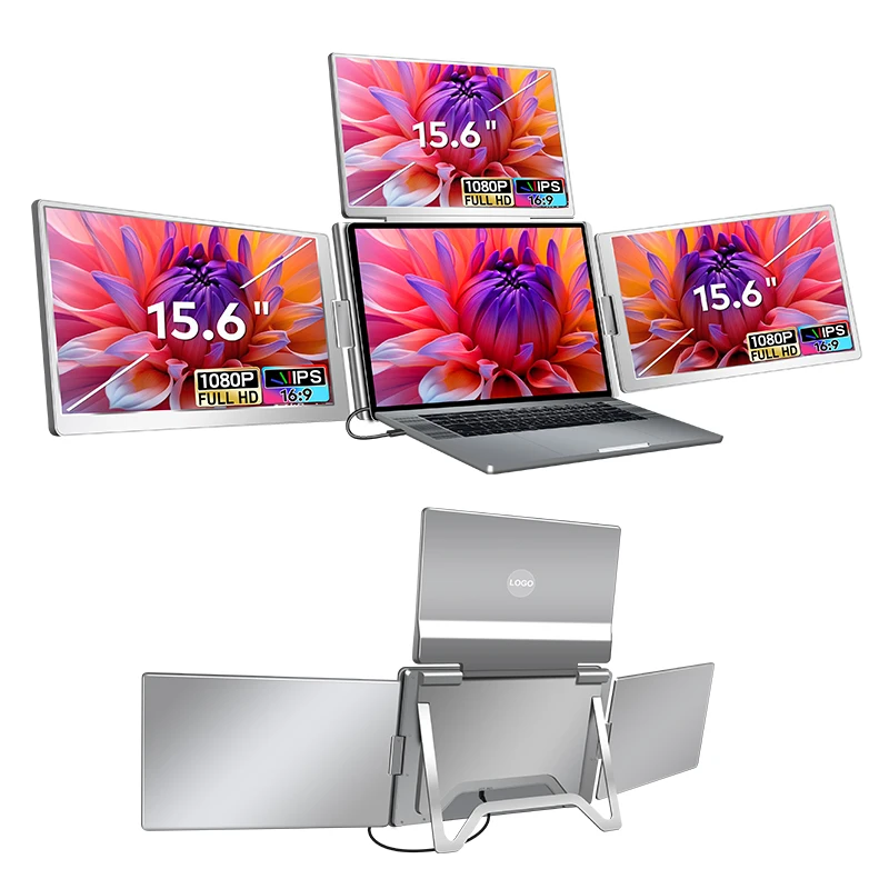 スマホ・タブレット・パソコン Portable Triple Screen LaptopWorkstation Amazon.co.jp: ALLVIA Triple Portable Monitor for Laptop 14”,Triple
