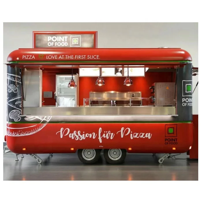 Fully Equipped Air Stream Mobile Catering Food Truck Fast Food Trailer with Full Kitchen Equipments for Winery and Hotels