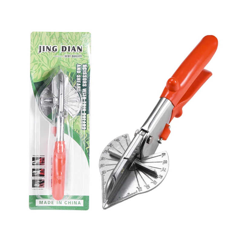 45-135 Degree Miter Shears Multifunctional Trunking Shears Adjustable Degree for Cutting Various Shape Miter Gasket Angle Shear