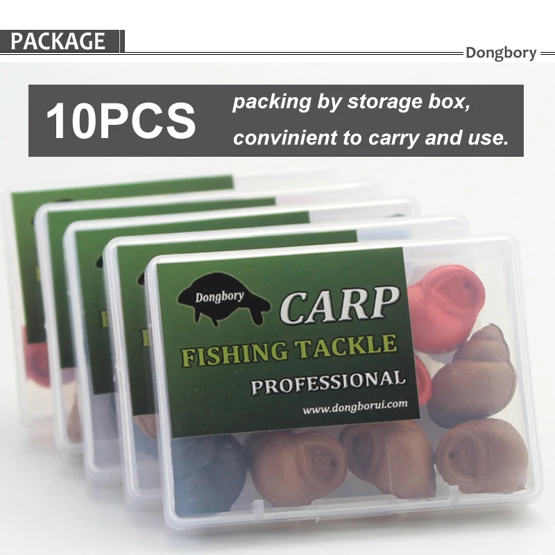 10pcs Carp Fishing Lure Fake River Snails Carp Baits Realistic Field