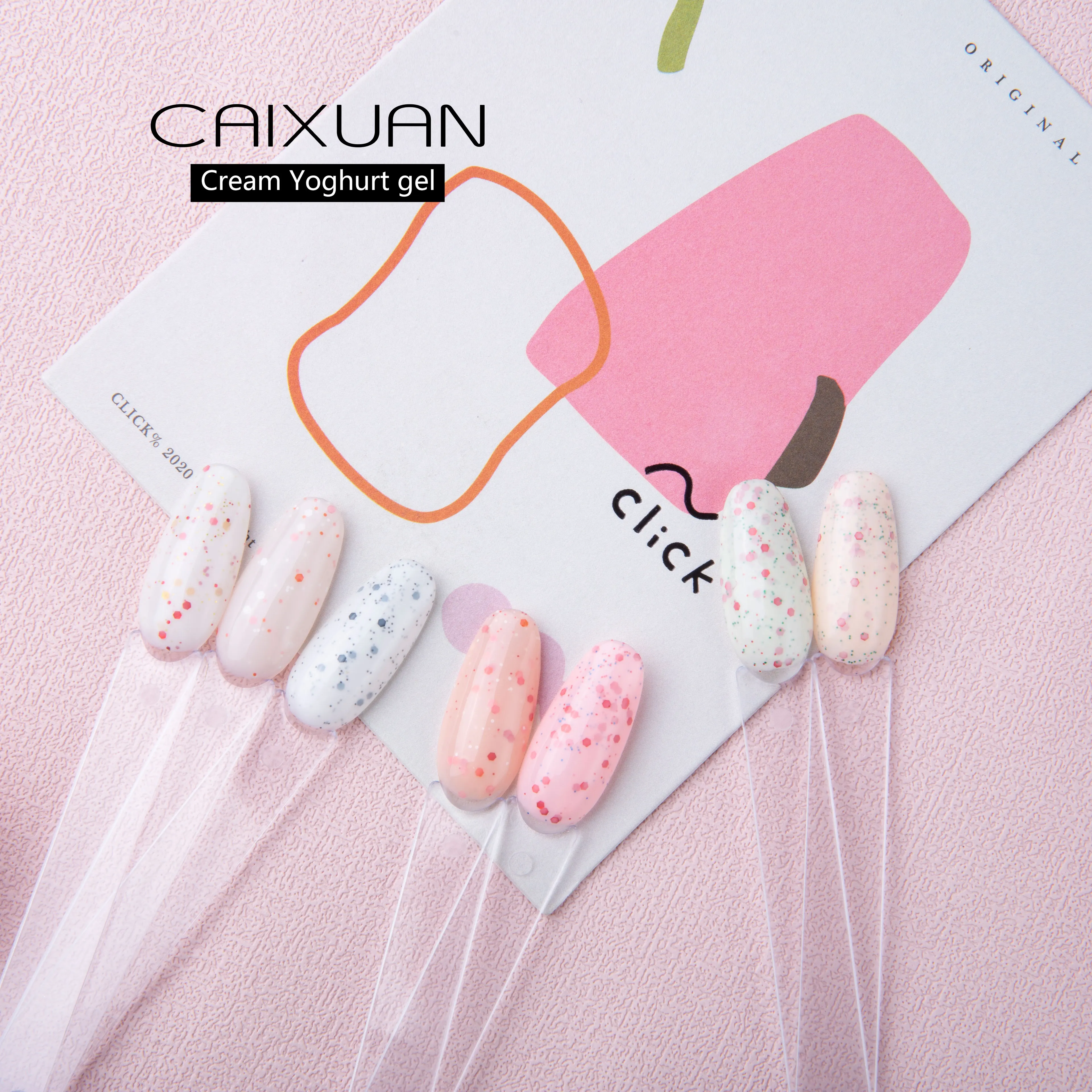 Caixuan 2022 NEW Arrival Cream Yogurt Gel 28 Colors 1Kg Bulk Packing Gel