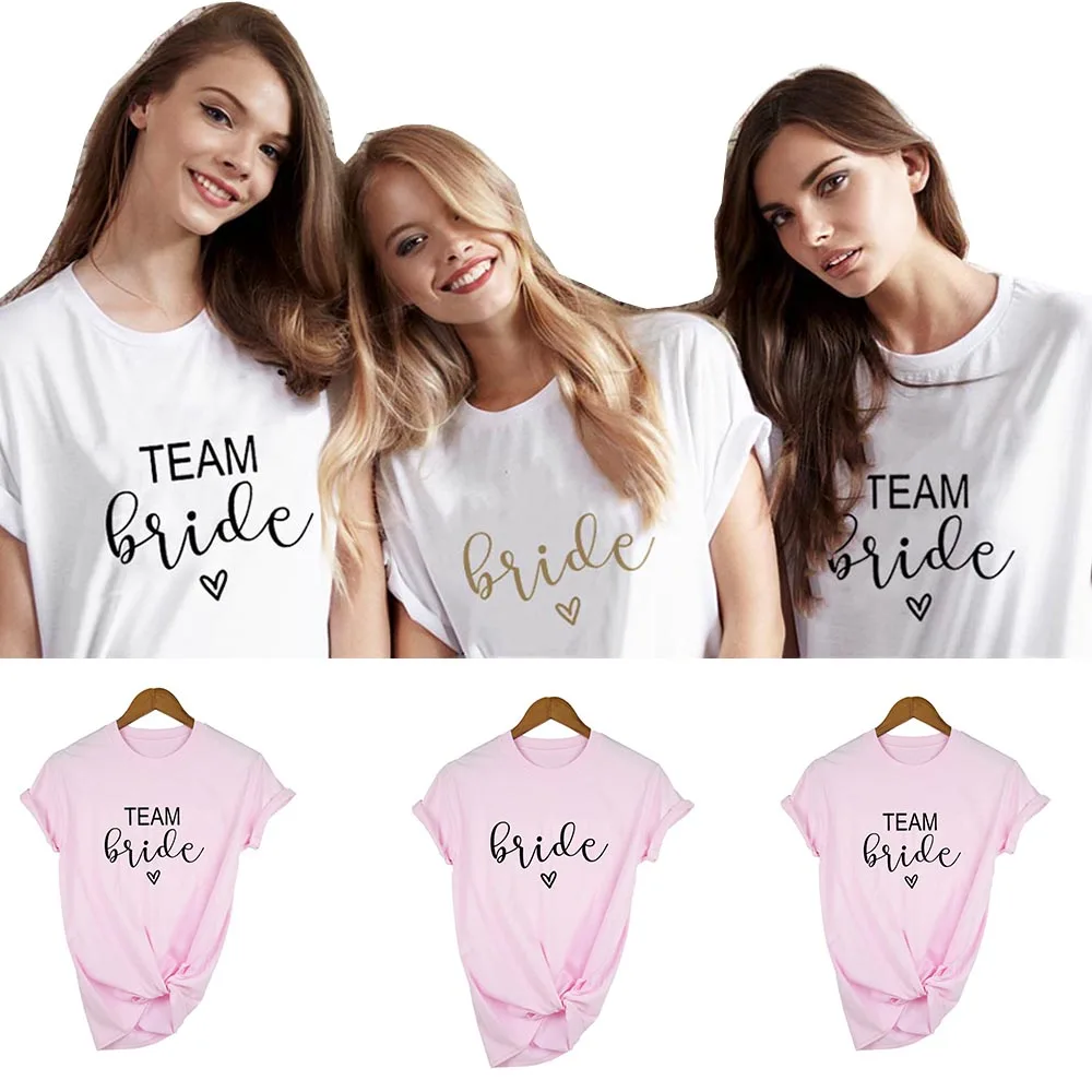 Team Bride Print Women Short Sleeve T 