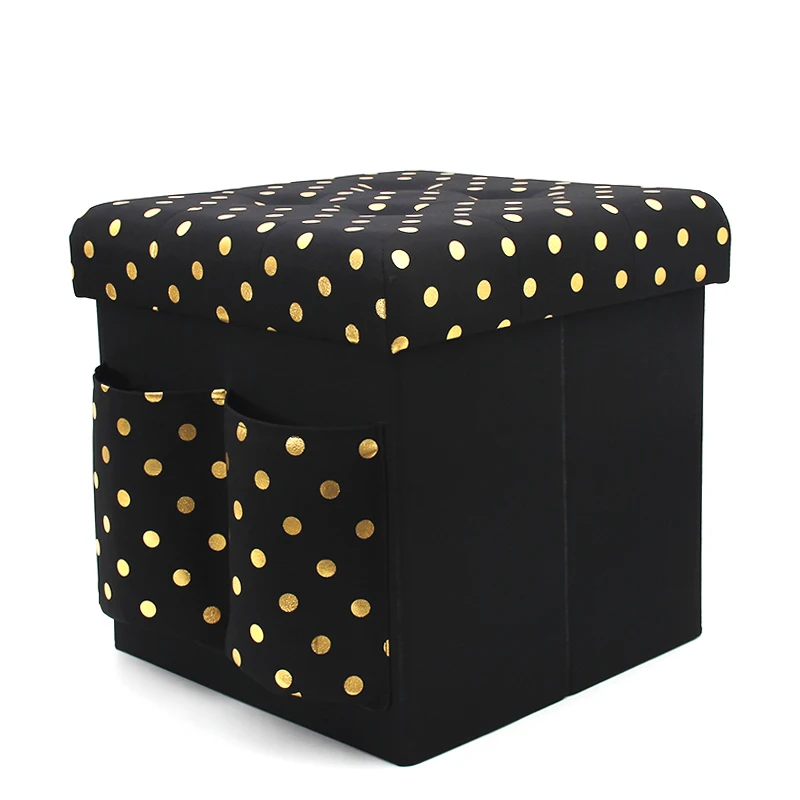 2021 Folding Ottoman Storage Footrest Factory Wholesale Modern Customized Ottoman Pouf