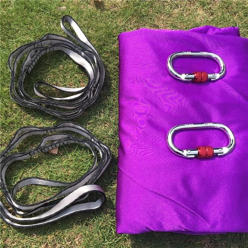 
SANFAN 2021 5 м/6 м/7 м летающий фиолетовый гамак воздушная Йога качели розового цвета платье-трапеция слинг Опора тяжести инверсии домашнего спортзала гамак для йоги 