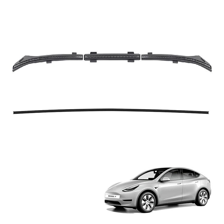 自動車用フロントフード水滴防止ストリップ テスラ Model Y アクセサリ ABS製 アンダーボディプロテクトプレート 外装アクセサリー