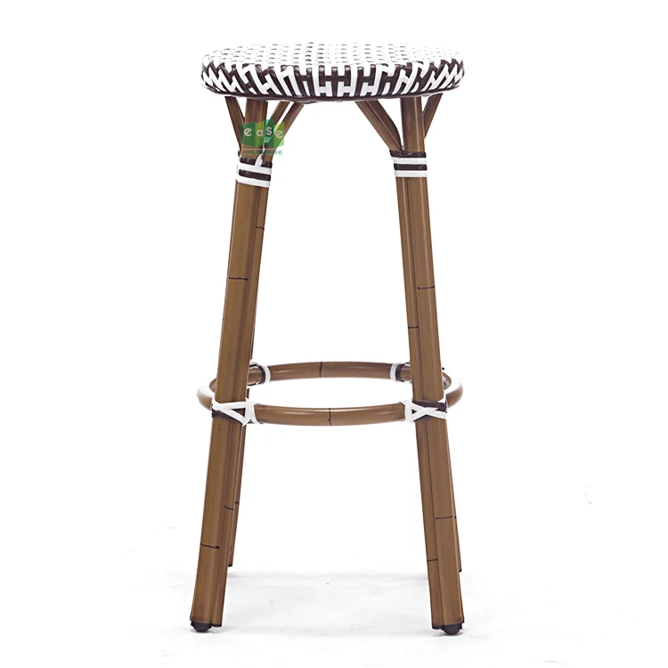 EASE Outdoor Bambus-Look Franzsischer Bistro Rattan Runder Barhocker  (E1079)| Alibaba.com