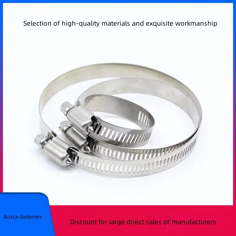 Stainless Steel Universal Worm Drive Clamp With Thumb Screw For Fixing