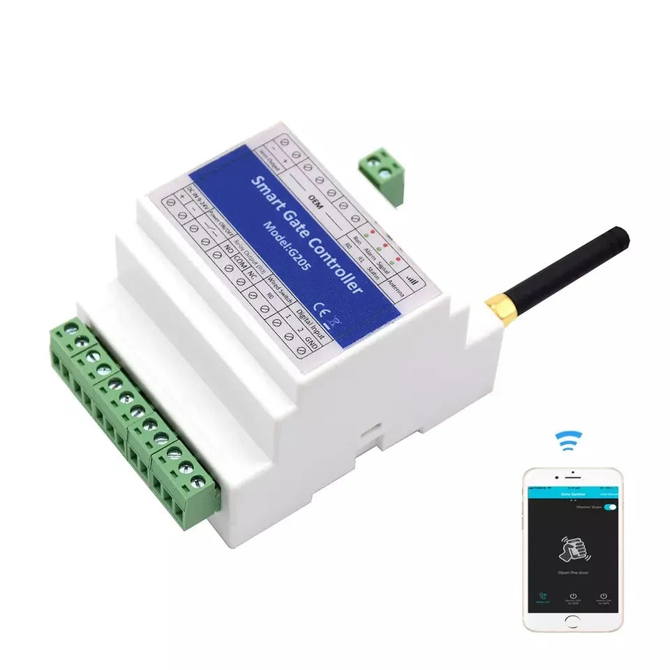 Contrôleur GSM FR 2G – Relais Pour Portail Ou Porte, Ouverture à Distance, Carte SIM 3V, 9-24VDC