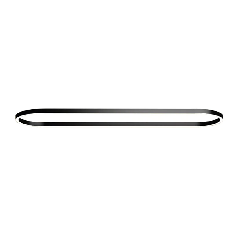 New Curved Oval Type Led Linear Pendant Light with Aluminum Profile Customized Size Splicing Led Linear Light