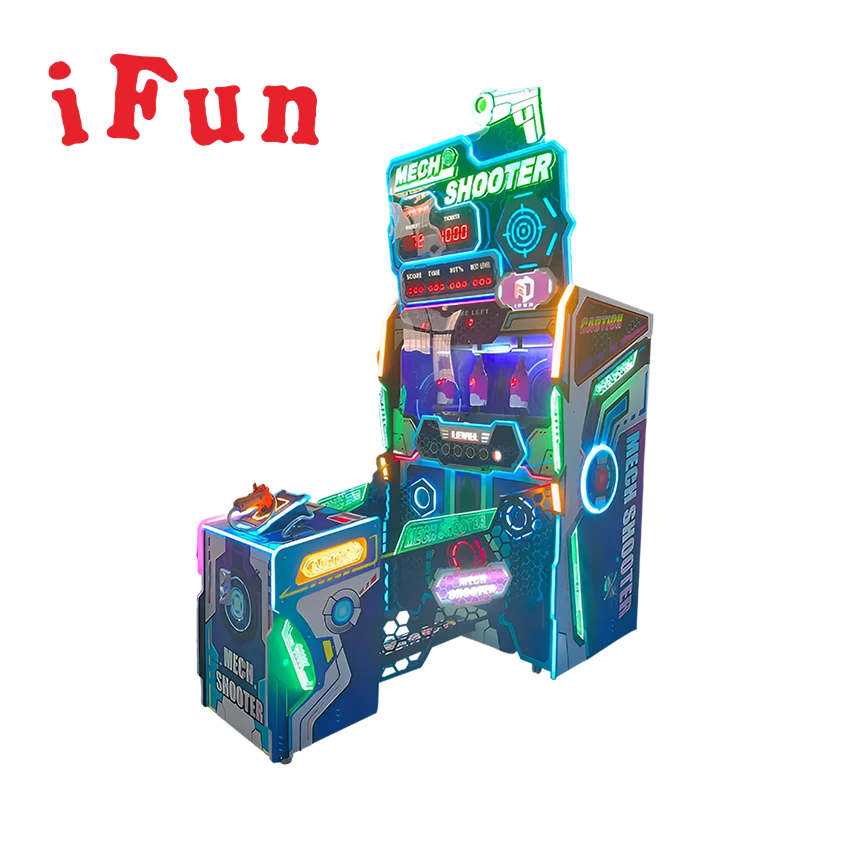 Ifun Mech Shooter Gun, видео аркадный автомат, симулятор стрельбы, управляемый монетами, Крытый игровой автомат для выкупа