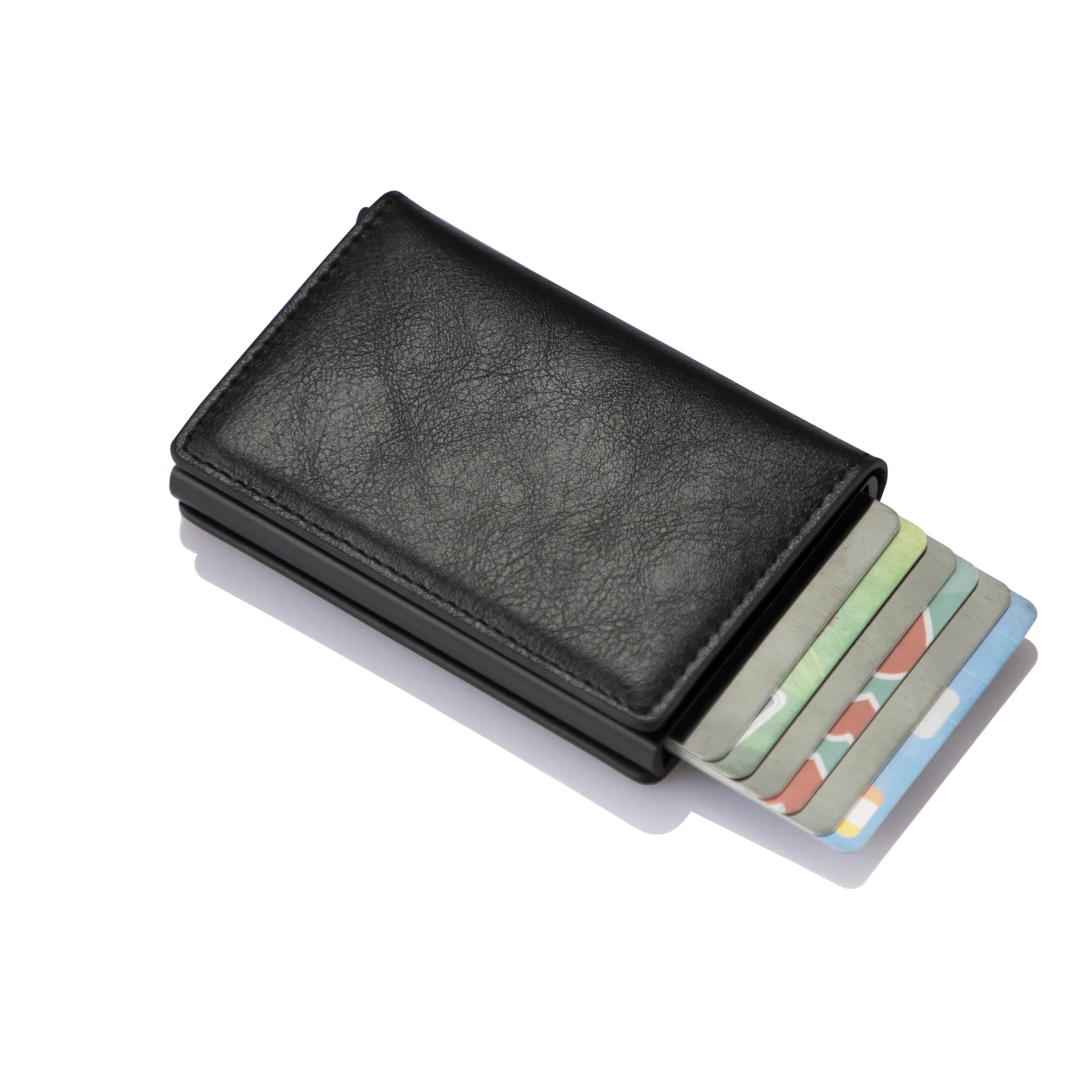 Special offer rfid wallet aluminium PU wallet RFID Blocking card holder