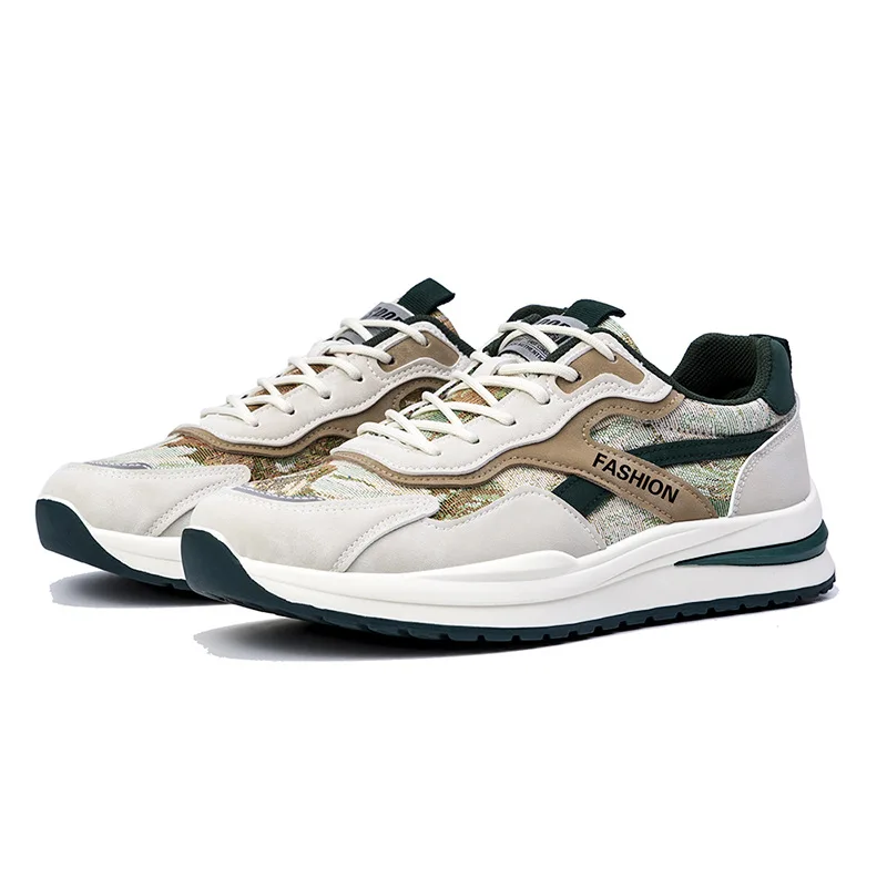 Men's Sneakers Fashion Design Shoes Stretch Breathable Tennis Shoes Comfortable Running Shoes