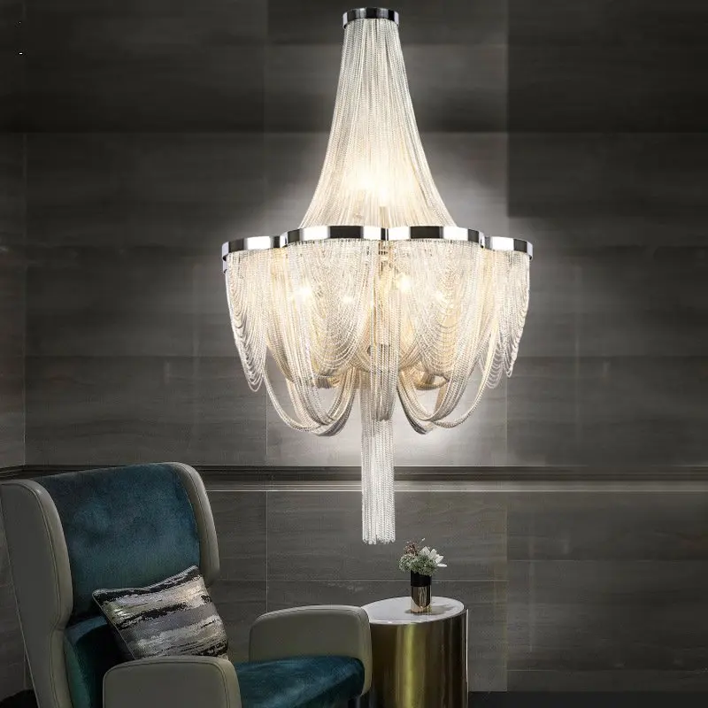 Atlantis alumiun project chain chandelier lighting decorative