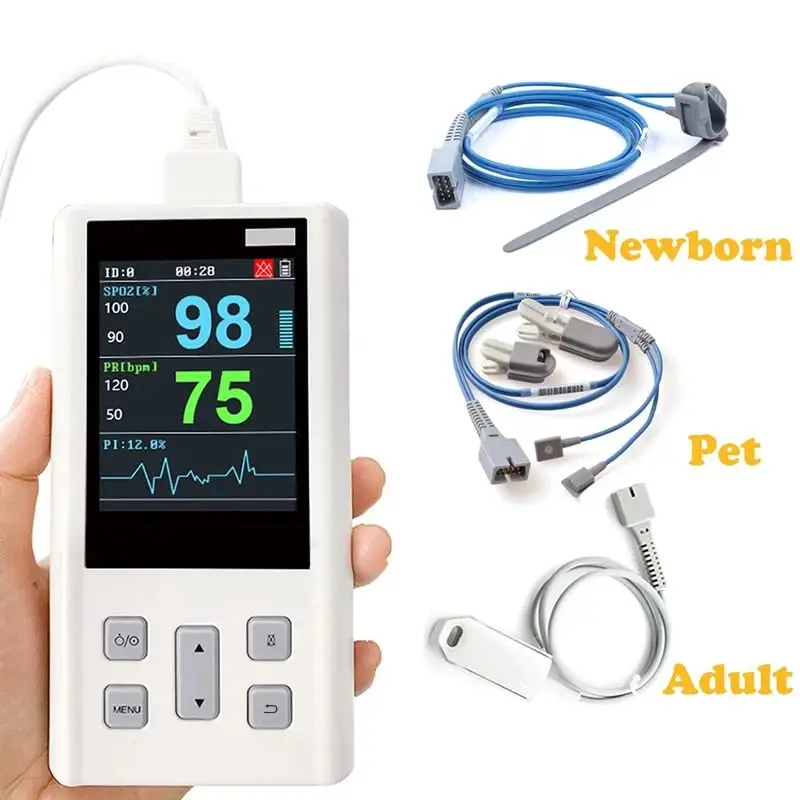Vitals Monitor Spo2 Low Factory Portable Handheld Vet Vital Signs Monitor Pulse Oximeters ...
