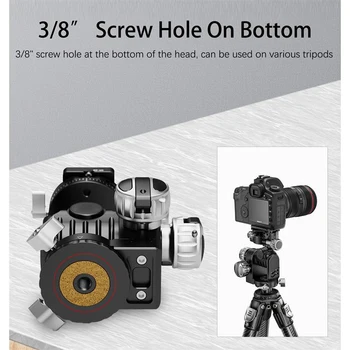 Aluminum Alloy Gimbal Ball Head with Quick Release 1/4"-20 Mount for Tripod Action Camera Mobile Phone Holder (Portable) product image