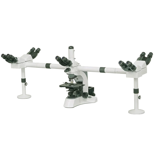 Boshida Multi-head Biological Microscope with 3 or 5 Heads or 10 Heads with Pointer for Medical Research