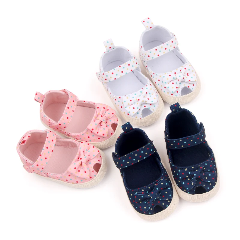 Baby Shoes Summer 0-1 Year Old Baby Soft Soled Sandals Walking Shoes Fish Mouth Girl Baby Shoes