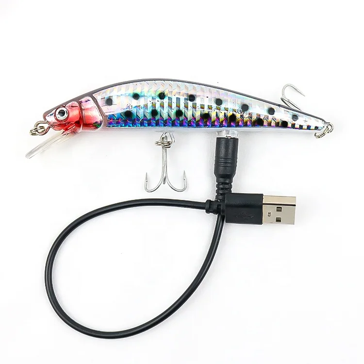 USB Charge Electric Minnow Lure Wobbler