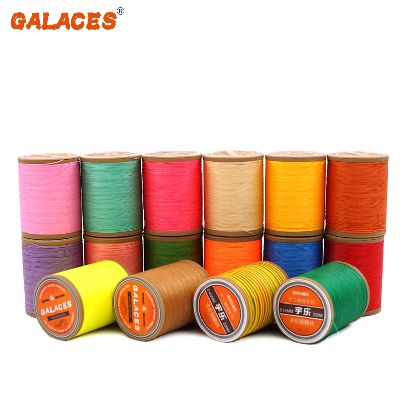 Poly Waxed Thread, Hand Sewing Thread Round Wax Thread for Hand Sewing  Leather