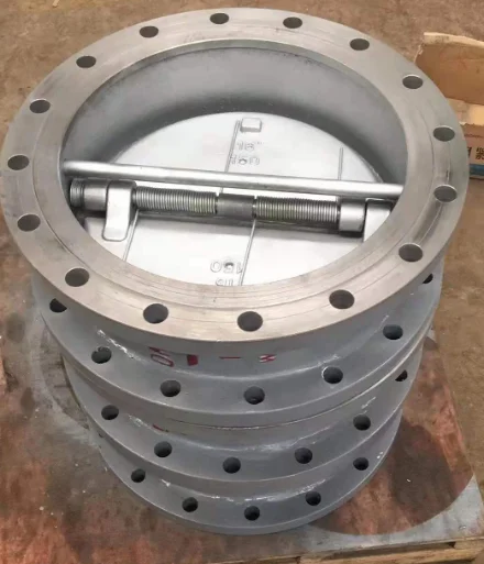 WCB Body 304 Disc Dual Plate Flange End Wafer Type Check Valve 24" Inch