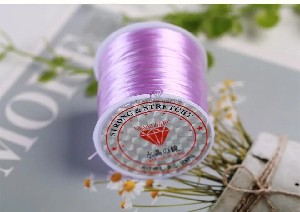 Multicolor Choice 0.5mm Crystal String Elastic String Elastic Cord ...
