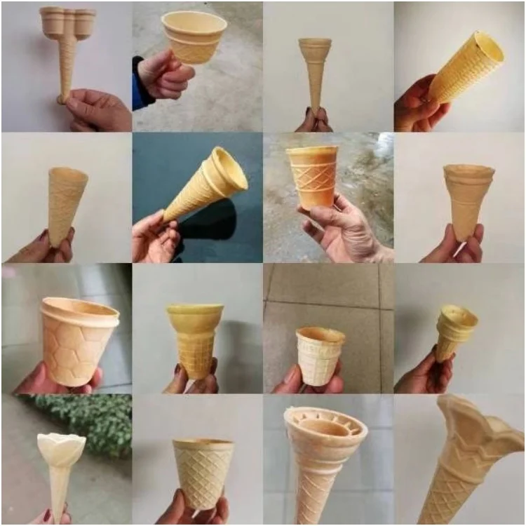 Automatic Ice Cream Cone Making Forming Equipment Ice Cream Cones Baking Machine