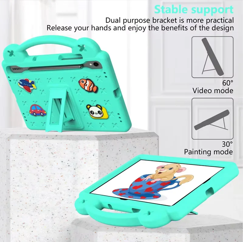 product new design luxury eva shockproof case for samsung galaxy tab s9 tablet case eva protection kids case  for ipad air 13 2024 cover-3