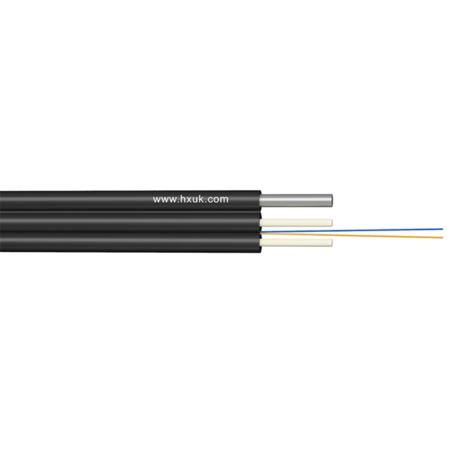 Ftth drop cable 2 core multimode fiber optic cable