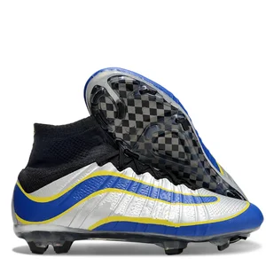 Factory Outlet Wholesale Football Shoes for AG/TF Breathable Lightweight Synthetic Upper Training Soccer Shoes for Autumn/Winter