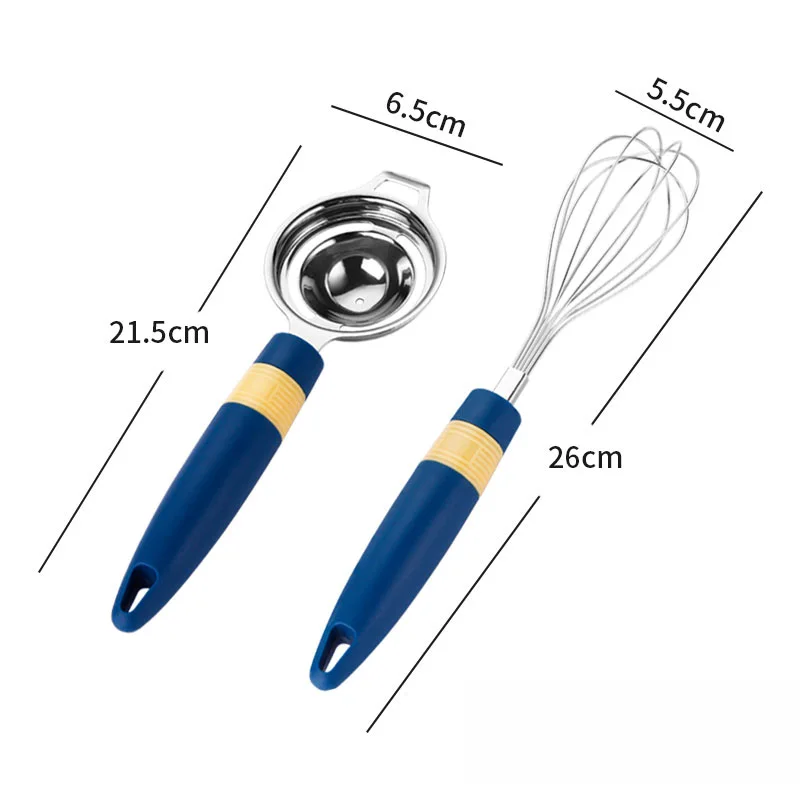 WORTHBUY Manual Egg Beater Stainless Steel Hand Mixer Egg Whisk Egg  Separator Divider Kitchen Accessories For Baking Tools Set - Buy WORTHBUY  Manual Egg Beater Stainless Steel Hand Mixer Egg Whisk Egg